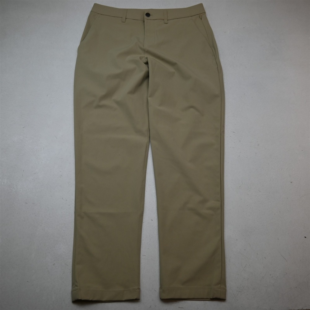 Lululemon 32x30 Khaki Warpstreme M5AO5S ABC Classic Athleisure Mens Pants